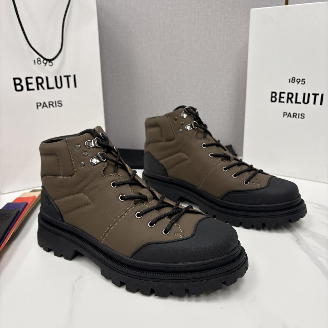 💋 💍 BERLUT* 布鲁提新品 Brunico 厚底高帮“貔貅”德比鞋 经典与创新的融合之作 是延续