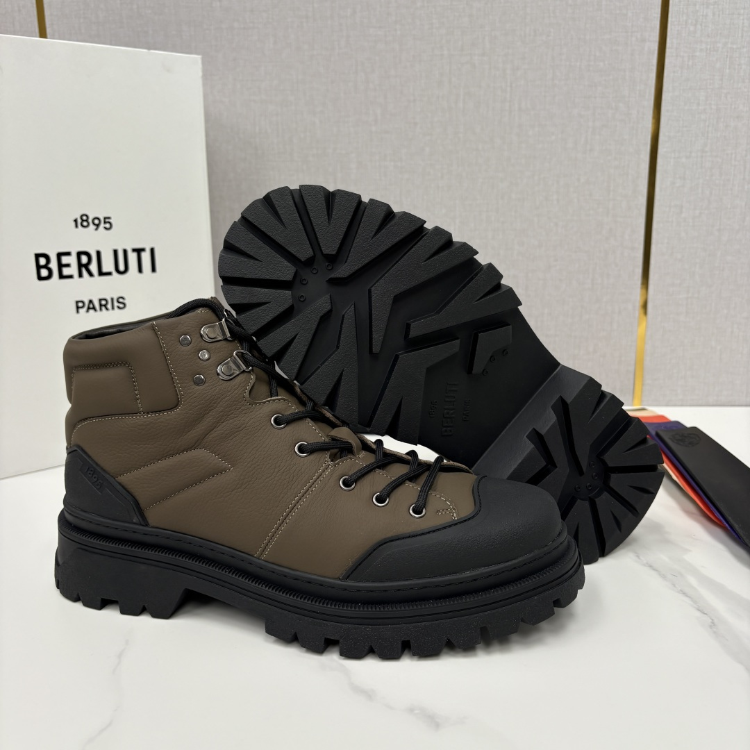 💋 💍 BERLUT* 布鲁提新品 Brunico 厚底高帮“貔貅”德比鞋 经典与创新的融合之作 是延续