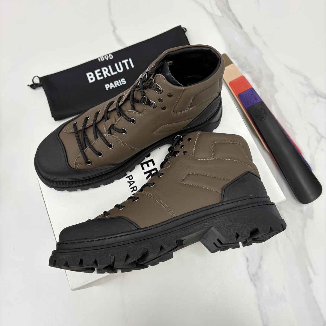💋 💍 BERLUT* 布鲁提新品 Brunico 厚底高帮“貔貅”德比鞋 经典与创新的融合之作 是延续