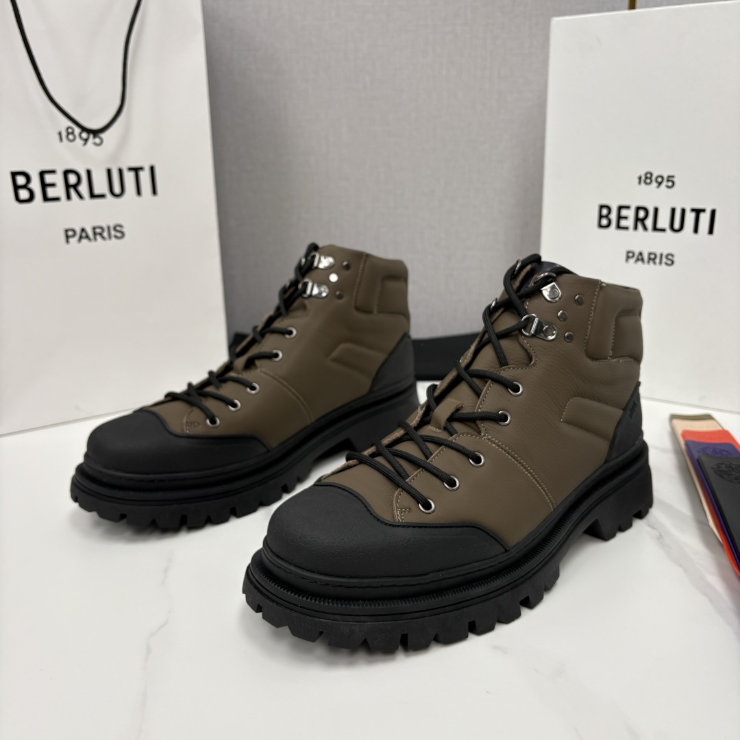 💋 💍 BERLUT* 布鲁提新品 Brunico 厚底高帮“貔貅”德比鞋 经典与创新的融合之作 是延续