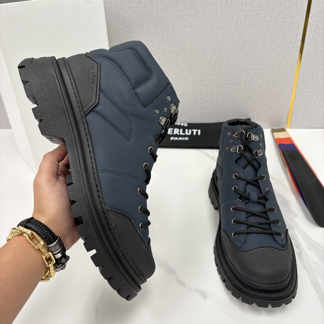 💋 💍 BERLUT* 布鲁提新品 Brunico 厚底高帮“貔貅”德比鞋 经典与创新的融合之作 是延续