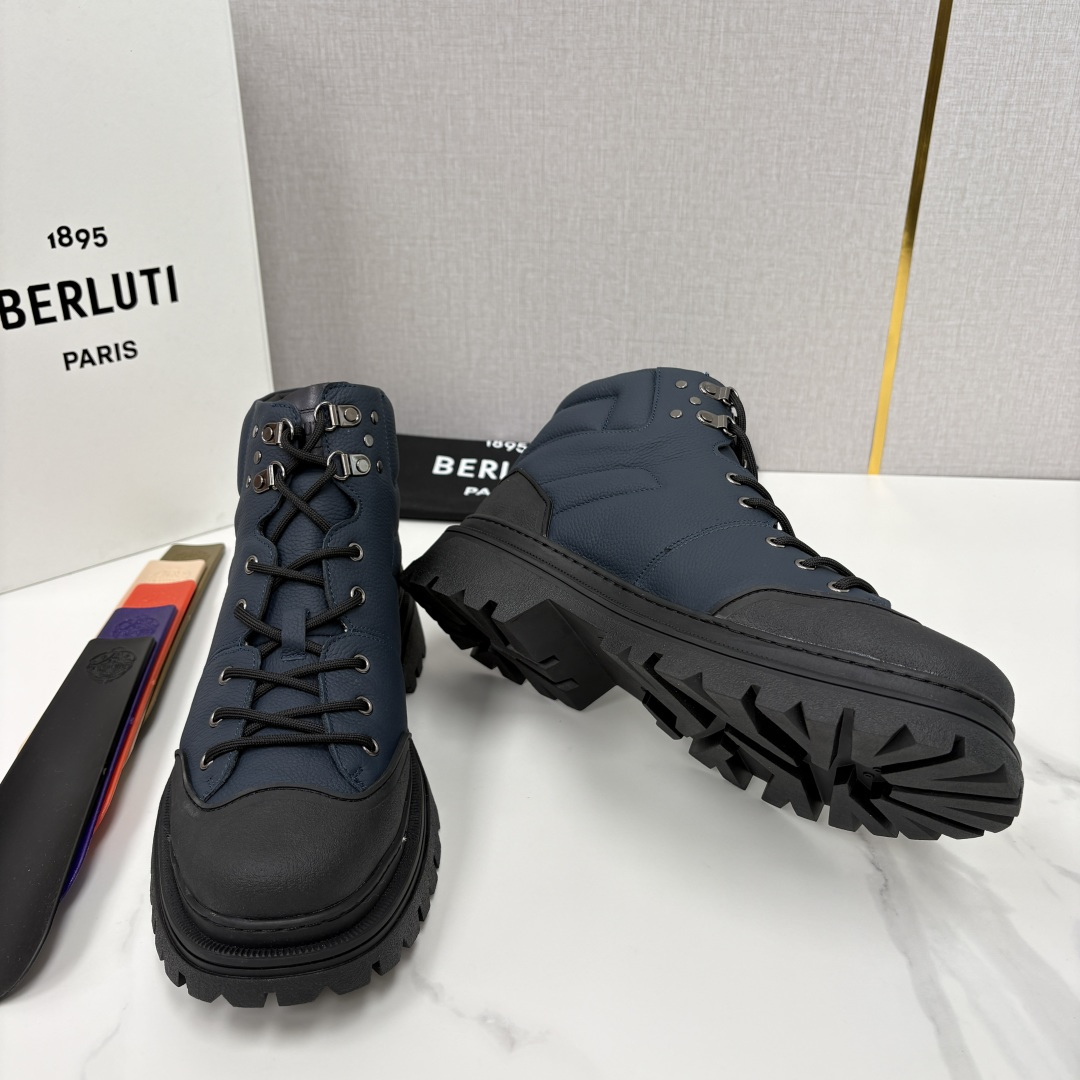 💋 💍 BERLUT* 布鲁提新品 Brunico 厚底高帮“貔貅”德比鞋 经典与创新的融合之作 是延续