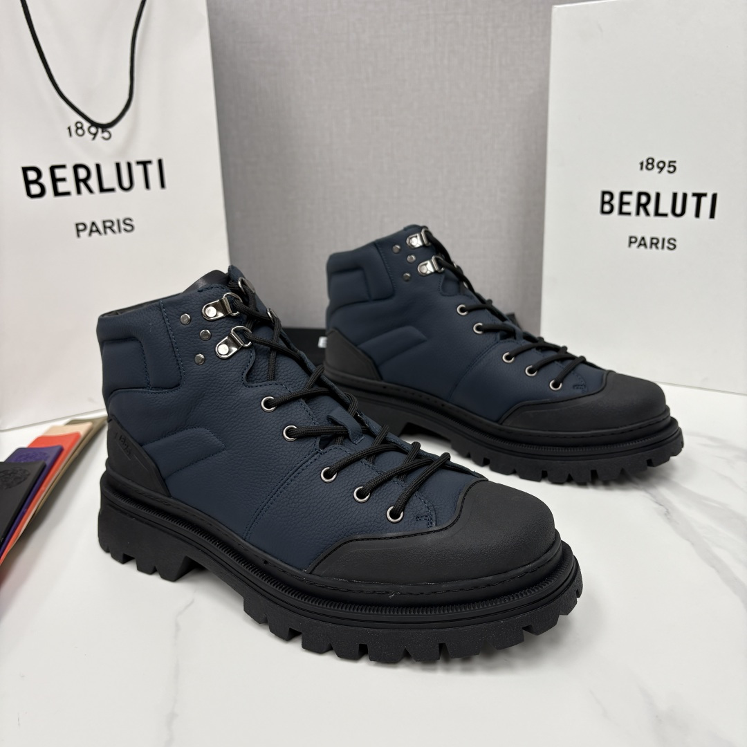 💋 💍 BERLUT* 布鲁提新品 Brunico 厚底高帮“貔貅”德比鞋 经典与创新的融合之作 是延续