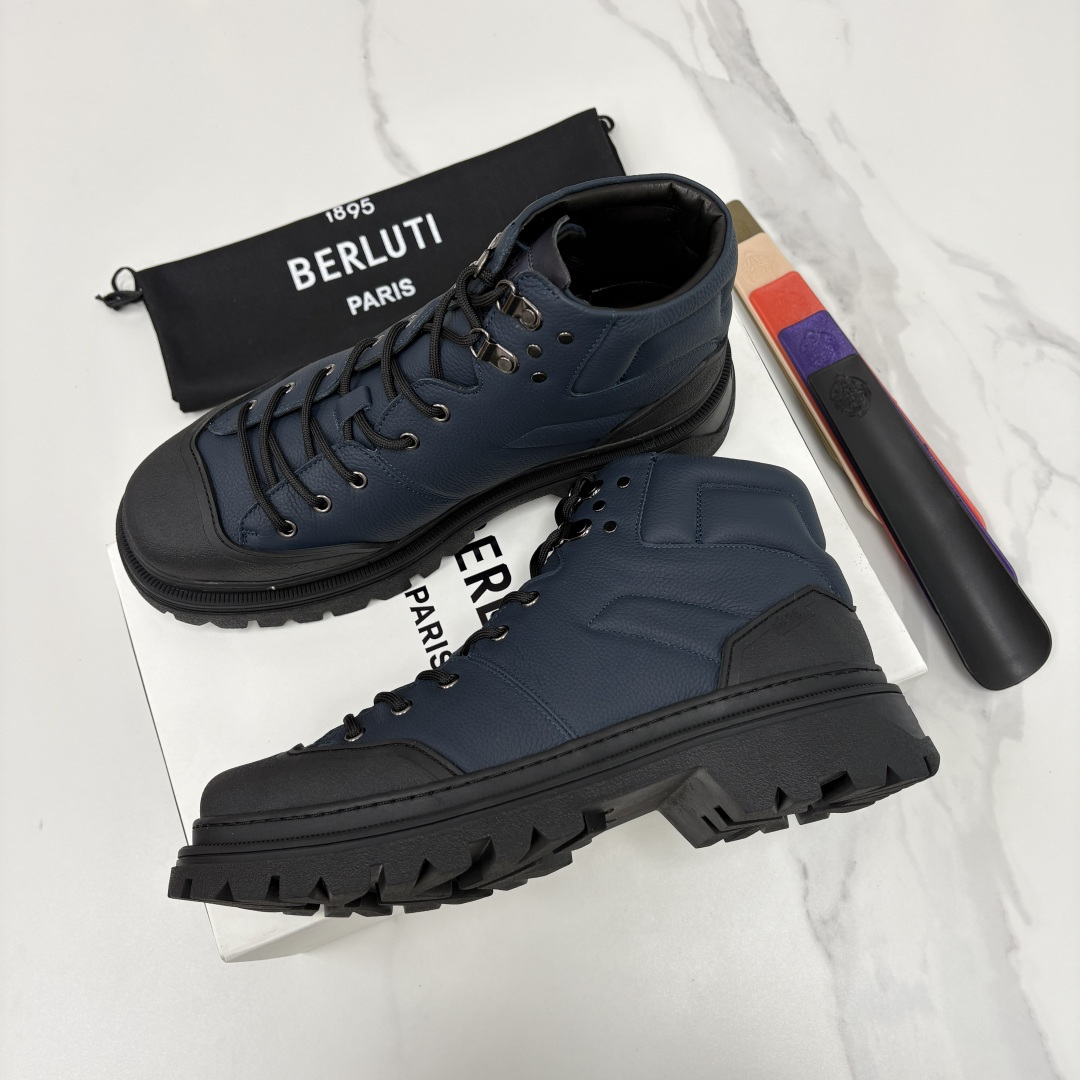 💋 💍 BERLUT* 布鲁提新品 Brunico 厚底高帮“貔貅”德比鞋 经典与创新的融合之作 是延续
