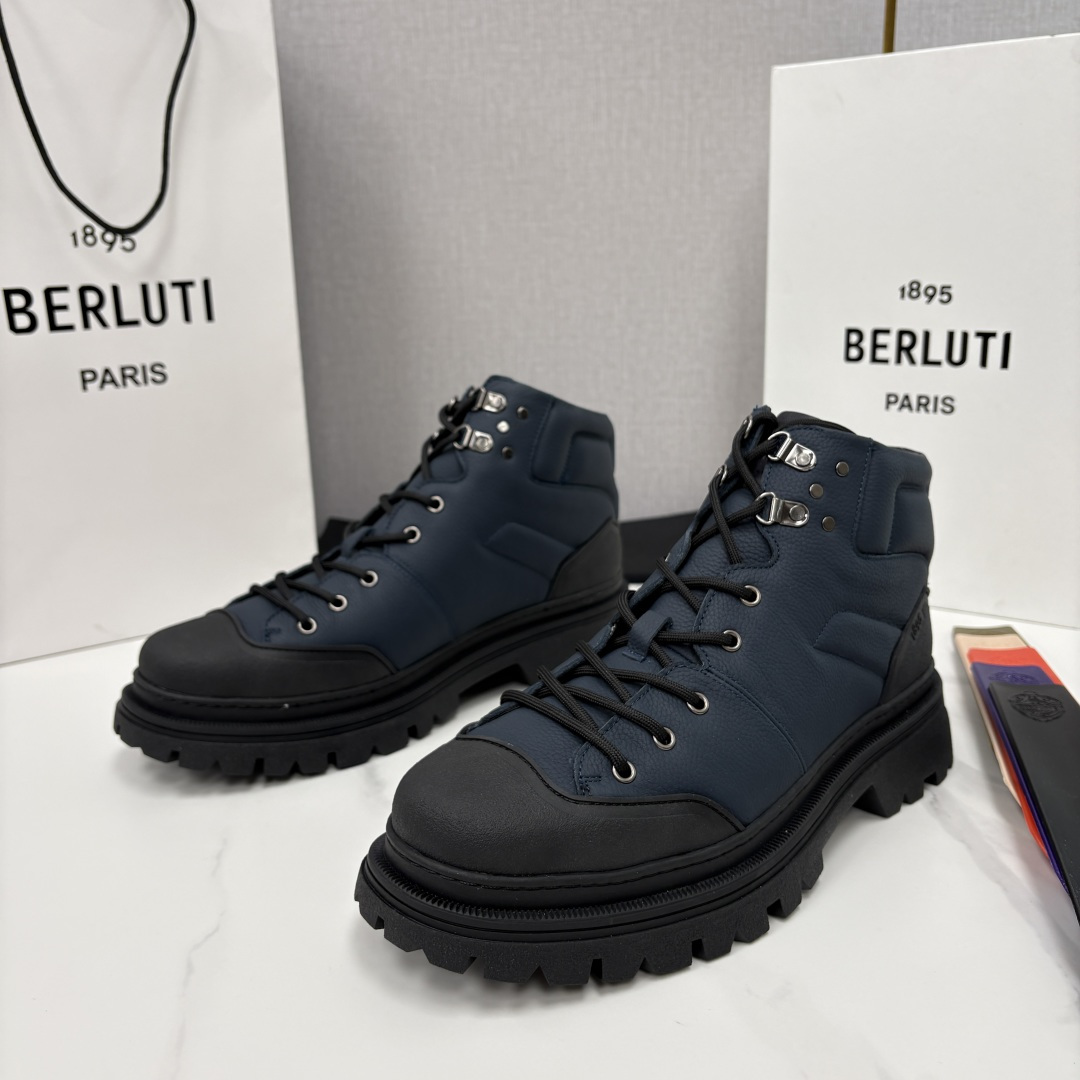 💋 💍 BERLUT* 布鲁提新品 Brunico 厚底高帮“貔貅”德比鞋 经典与创新的融合之作 是延续