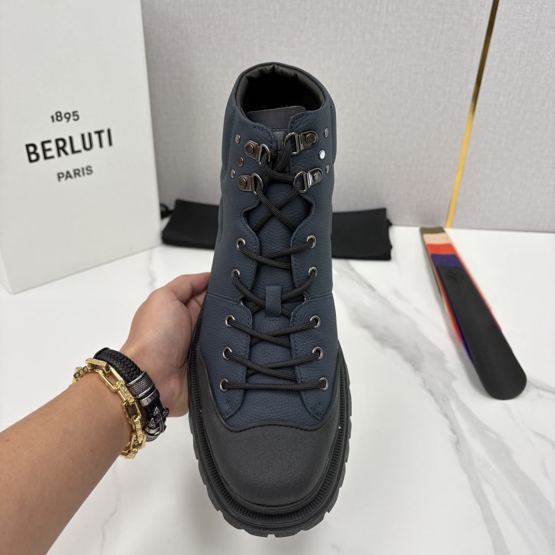 💋 💍 BERLUT* 布鲁提新品 Brunico 厚底高帮“貔貅”德比鞋 经典与创新的融合之作 是延续