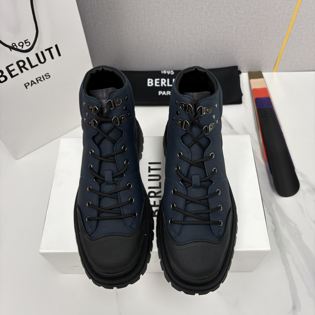 💋 💍 BERLUT* 布鲁提新品 Brunico 厚底高帮“貔貅”德比鞋 经典与创新的融合之作 是延续