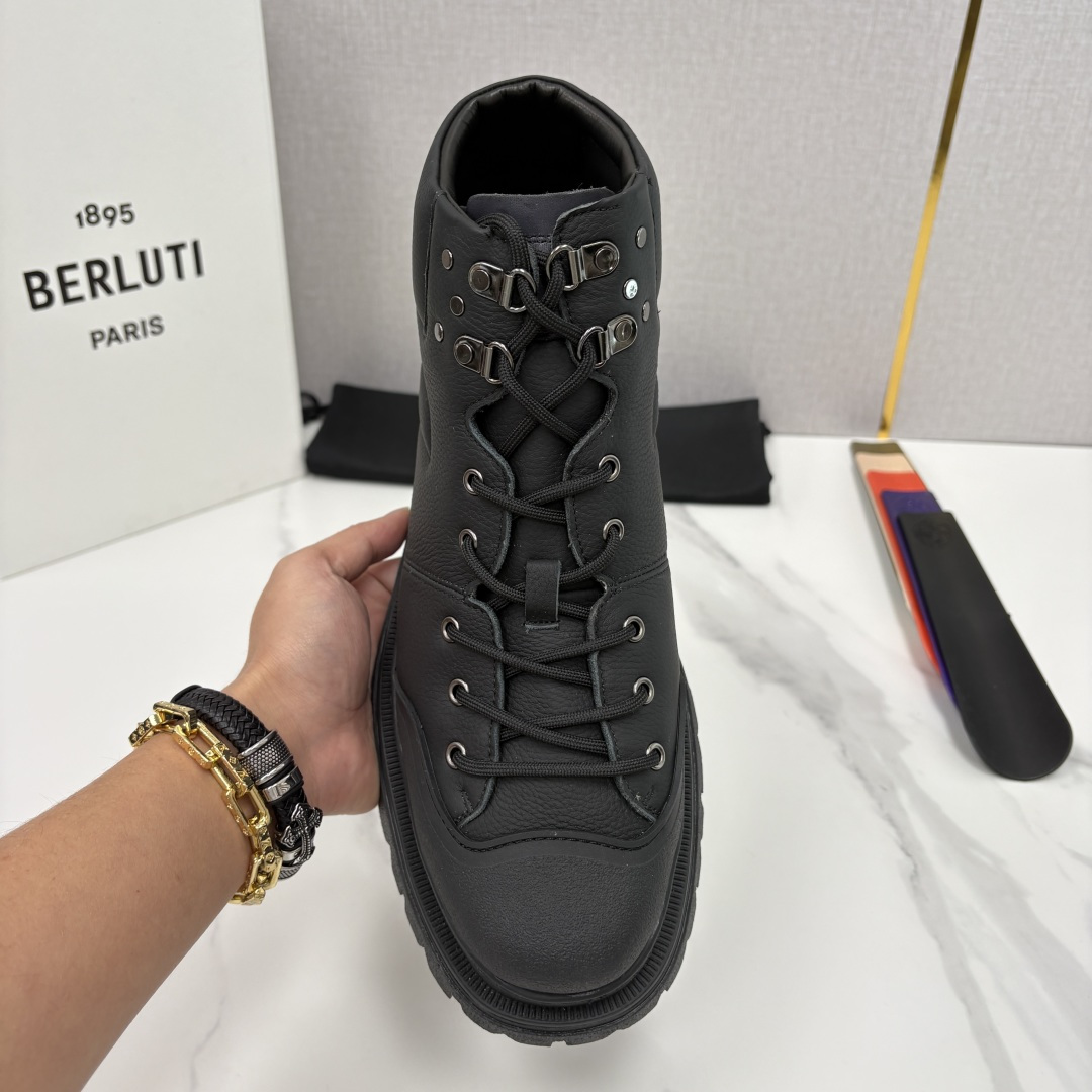 💋 💍 BERLUT* 布鲁提新品 Brunico 厚底高帮“貔貅”德比鞋 经典与创新的融合之作 是延续