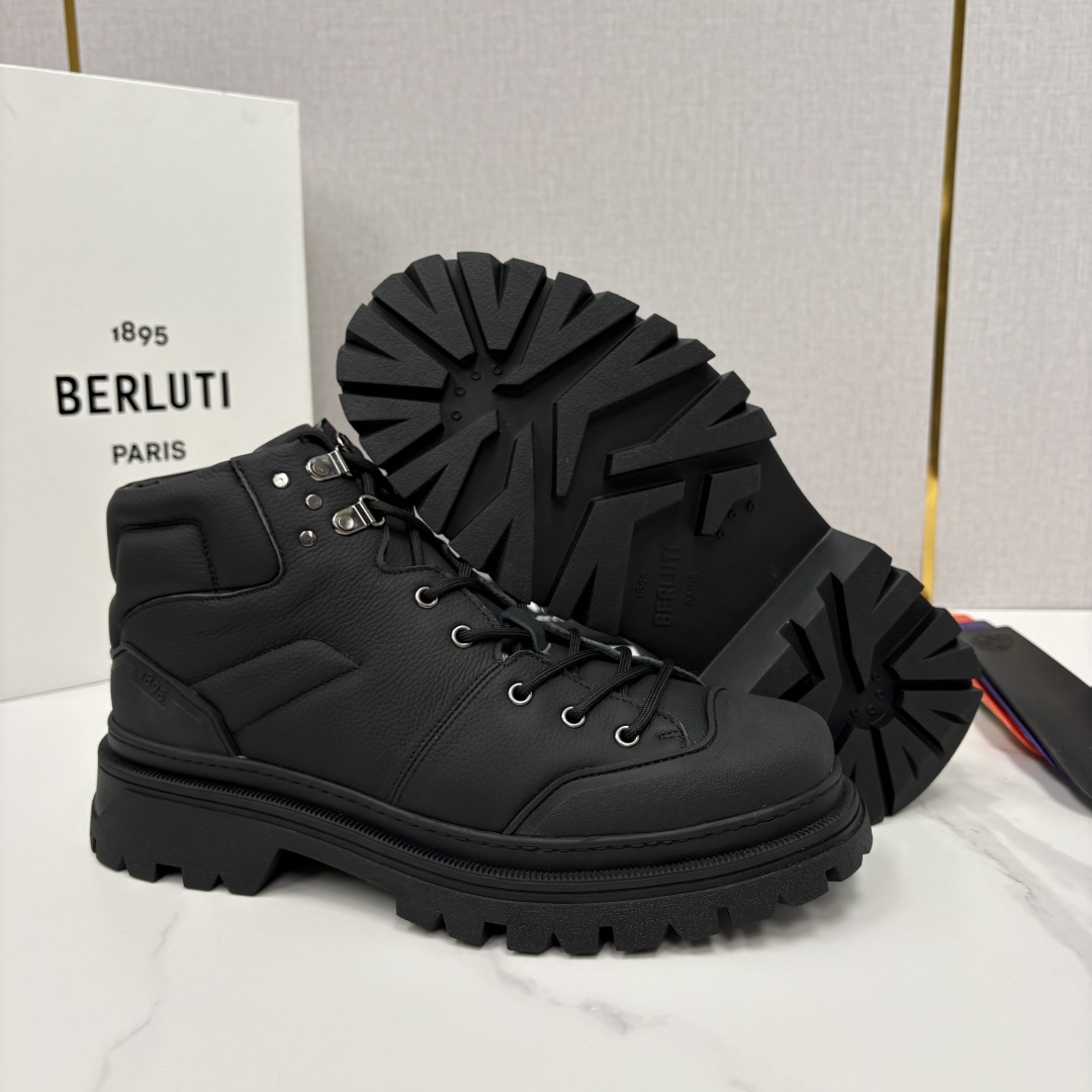 💋 💍 BERLUT* 布鲁提新品 Brunico 厚底高帮“貔貅”德比鞋 经典与创新的融合之作 是延续