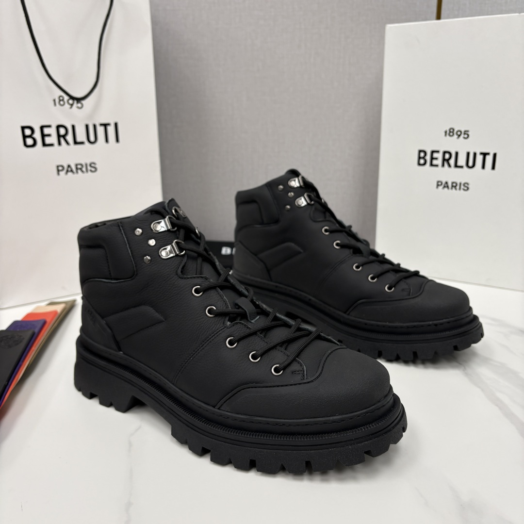 💋 💍 BERLUT* 布鲁提新品 Brunico 厚底高帮“貔貅”德比鞋 经典与创新的融合之作 是延续