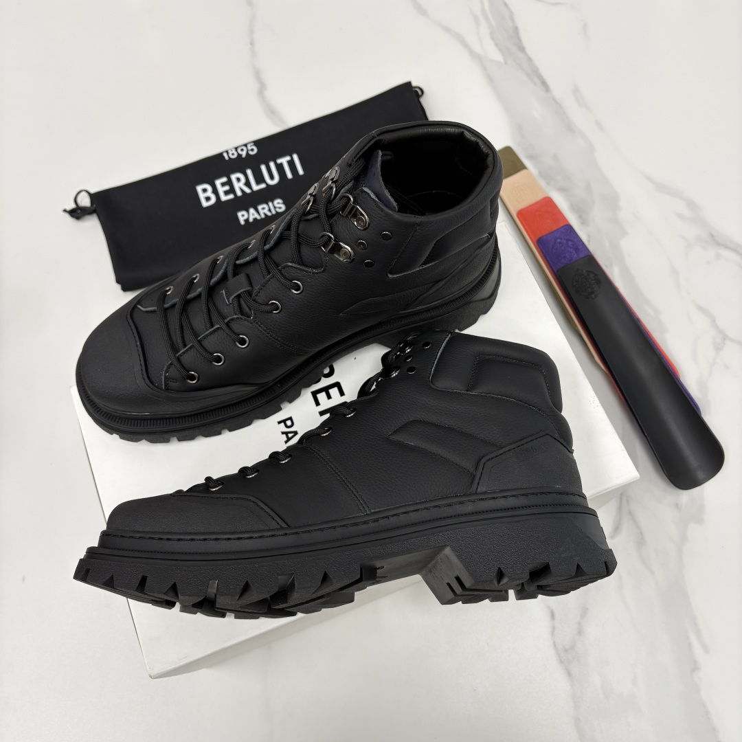 💋 💍 BERLUT* 布鲁提新品 Brunico 厚底高帮“貔貅”德比鞋 经典与创新的融合之作 是延续