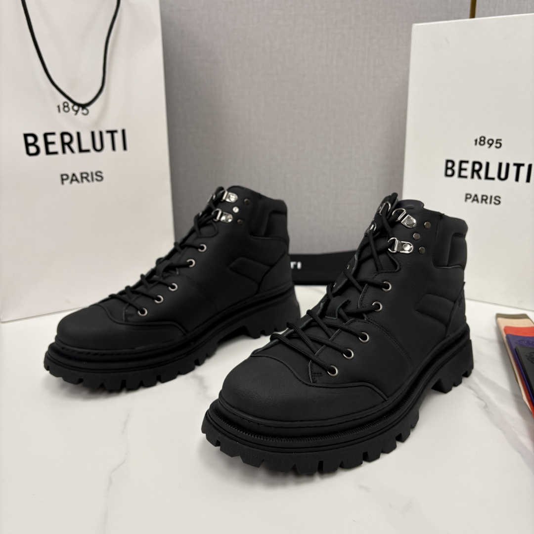 💋 💍 BERLUT* 布鲁提新品 Brunico 厚底高帮“貔貅”德比鞋 经典与创新的融合之作 是延续