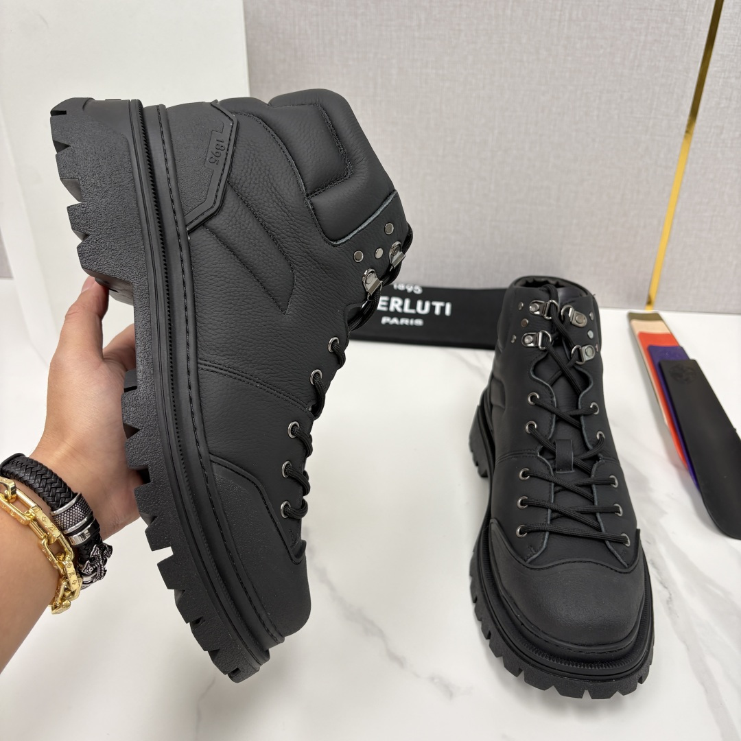 💋 💍 BERLUT* 布鲁提新品 Brunico 厚底高帮“貔貅”德比鞋 经典与创新的融合之作 是延续