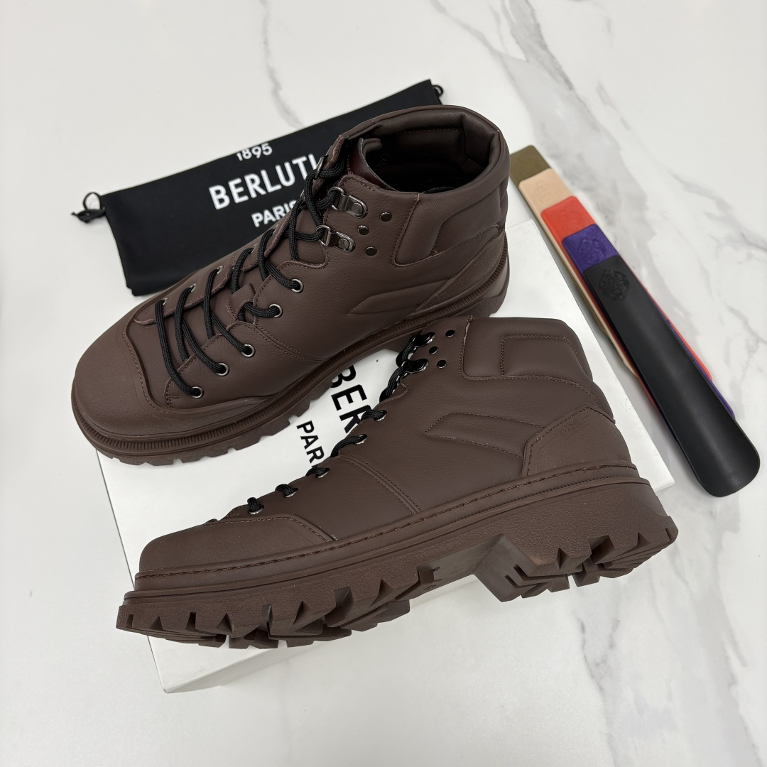 💋 💍 BERLUT* 布鲁提新品 Brunico 厚底高帮“貔貅”德比鞋 经典与创新的融合之作 是延续