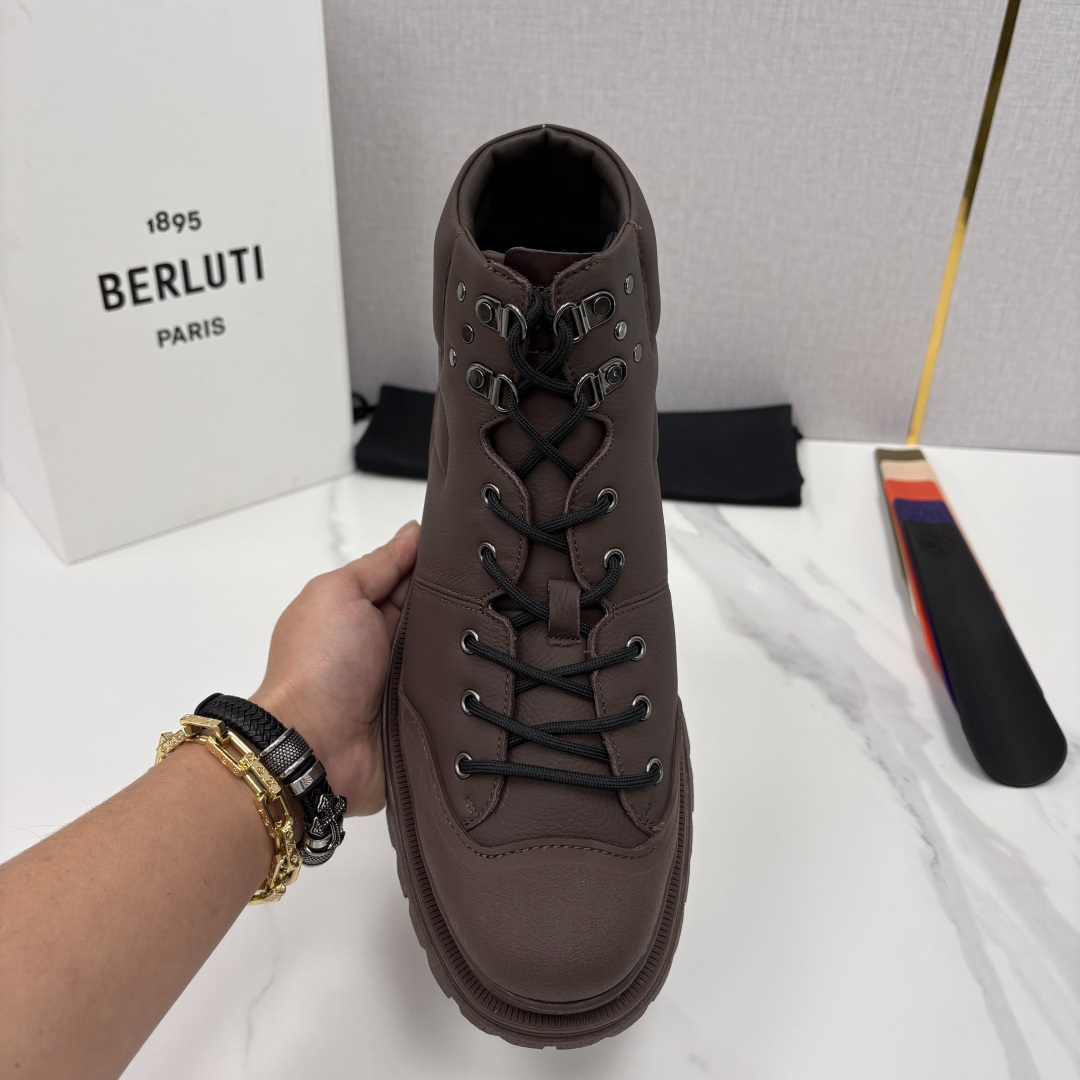 💋 💍 BERLUT* 布鲁提新品 Brunico 厚底高帮“貔貅”德比鞋 经典与创新的融合之作 是延续