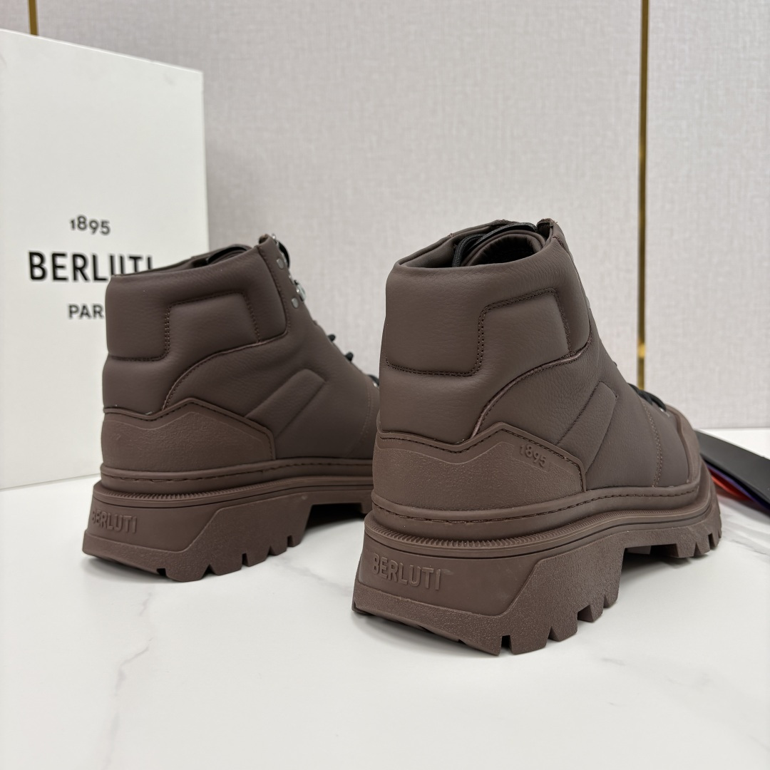 💋 💍 BERLUT* 布鲁提新品 Brunico 厚底高帮“貔貅”德比鞋 经典与创新的融合之作 是延续