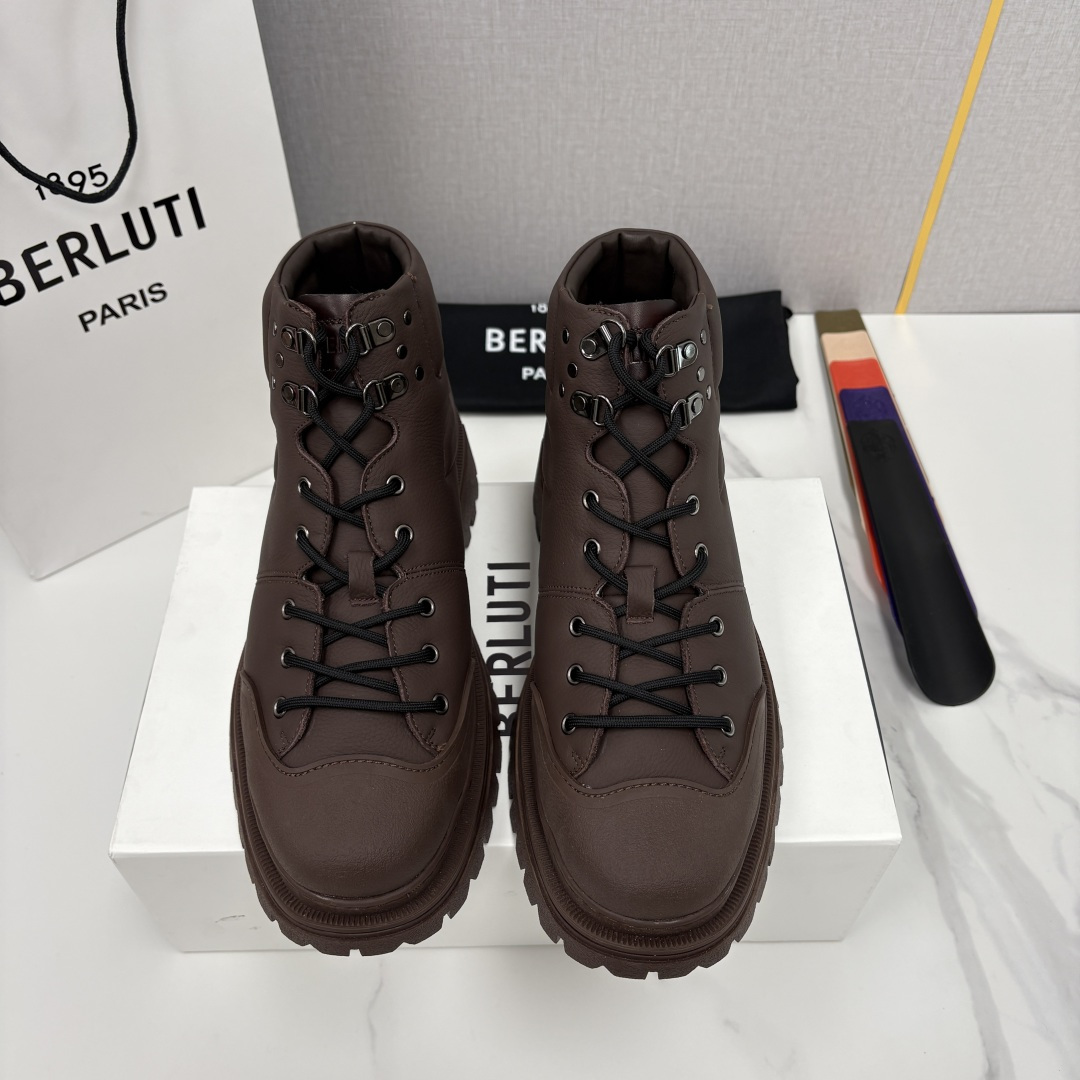 💋 💍 BERLUT* 布鲁提新品 Brunico 厚底高帮“貔貅”德比鞋 经典与创新的融合之作 是延续