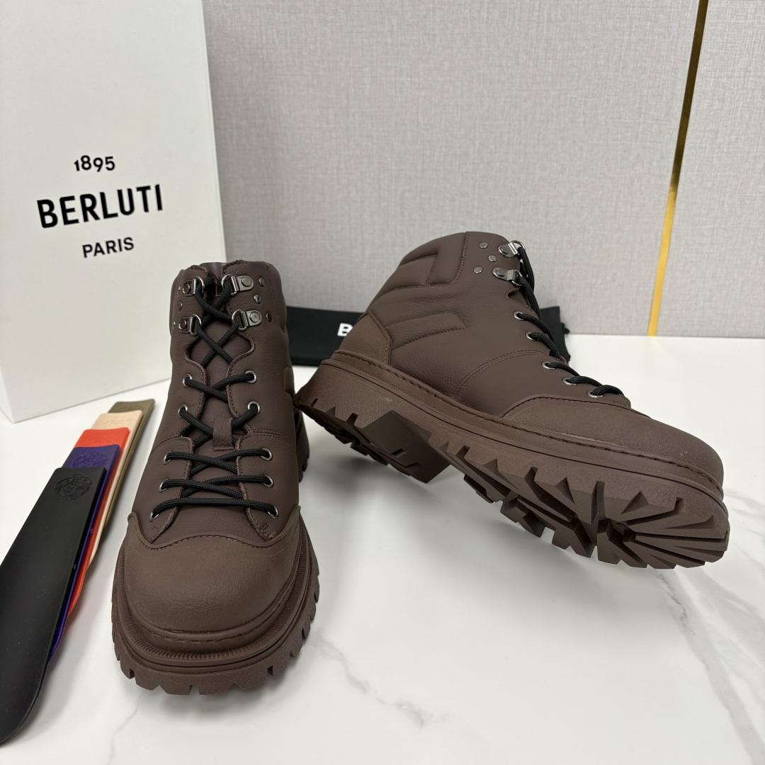 💋 💍 BERLUT* 布鲁提新品 Brunico 厚底高帮“貔貅”德比鞋 经典与创新的融合之作 是延续