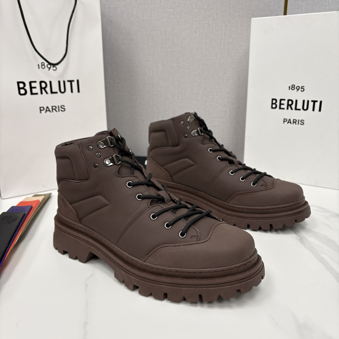 💋 💍 BERLUT* 布鲁提新品 Brunico 厚底高帮“貔貅”德比鞋 经典与创新的融合之作 是延续