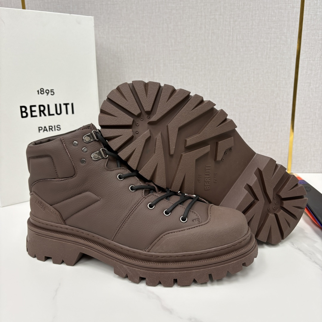 💋 💍 BERLUT* 布鲁提新品 Brunico 厚底高帮“貔貅”德比鞋 经典与创新的融合之作 是延续