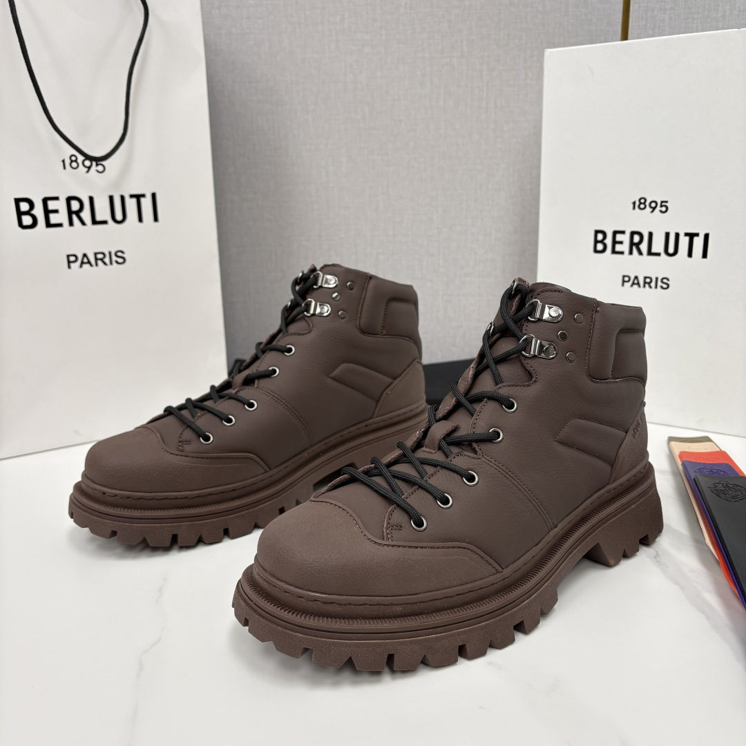 💋 💍 BERLUT* 布鲁提新品 Brunico 厚底高帮“貔貅”德比鞋 经典与创新的融合之作 是延续