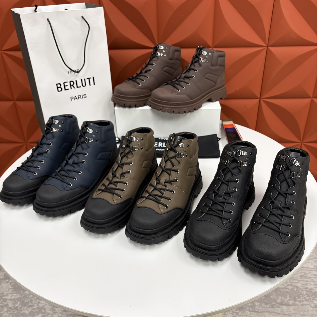 💋 💍 BERLUT* 布鲁提新品 Brunico 厚底高帮“貔貅”德比鞋 经典与创新的融合之作 是延续