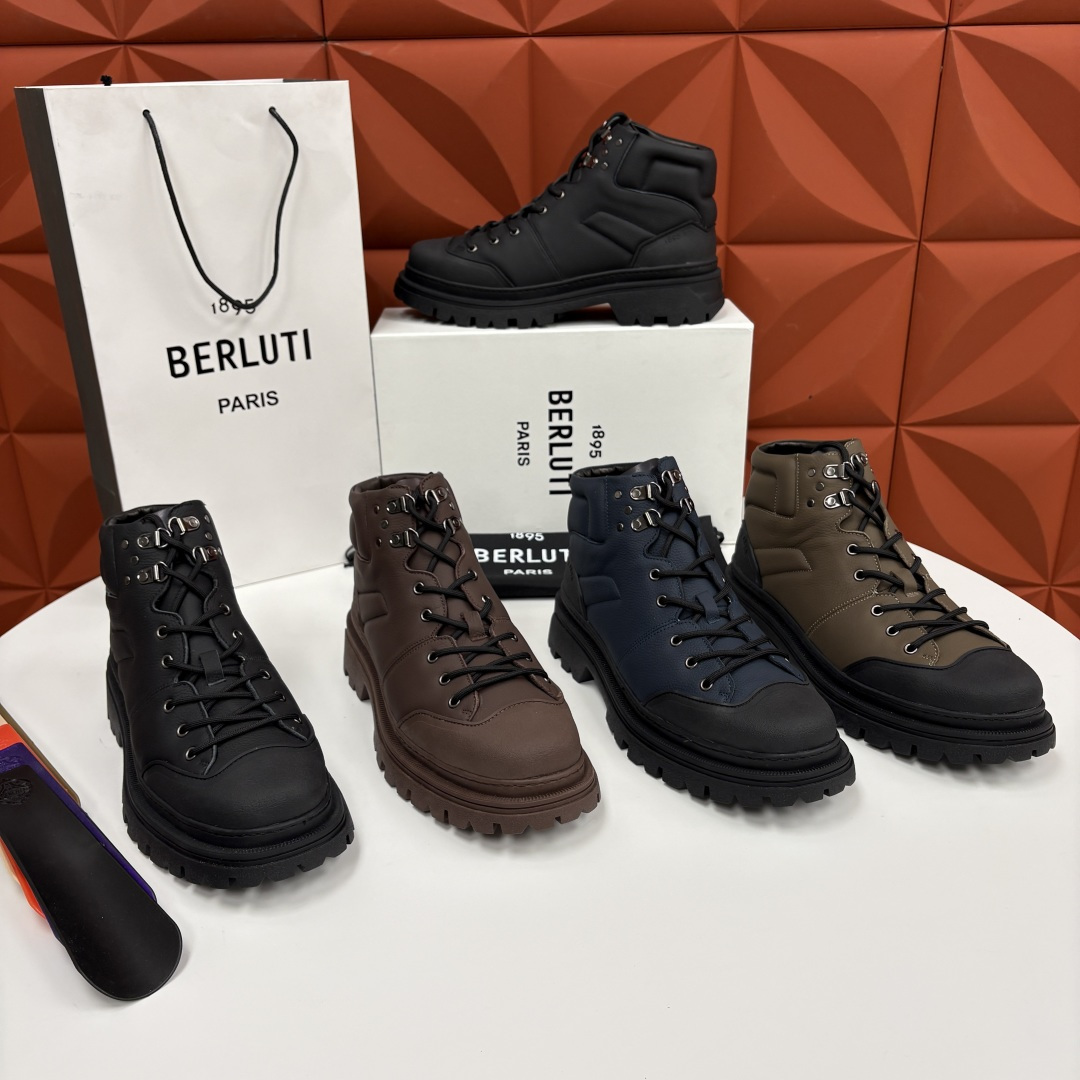 💋 💍 BERLUT* 布鲁提新品 Brunico 厚底高帮“貔貅”德比鞋 经典与创新的融合之作 是延续