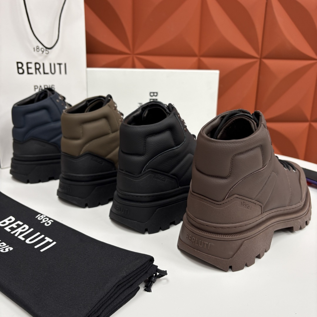 💋 💍 BERLUT* 布鲁提新品 Brunico 厚底高帮“貔貅”德比鞋 经典与创新的融合之作 是延续