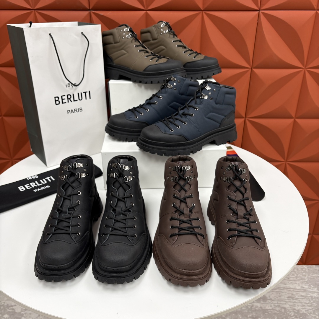 💋 💍 BERLUT* 布鲁提新品 Brunico 厚底高帮“貔貅”德比鞋 经典与创新的融合之作 是延续