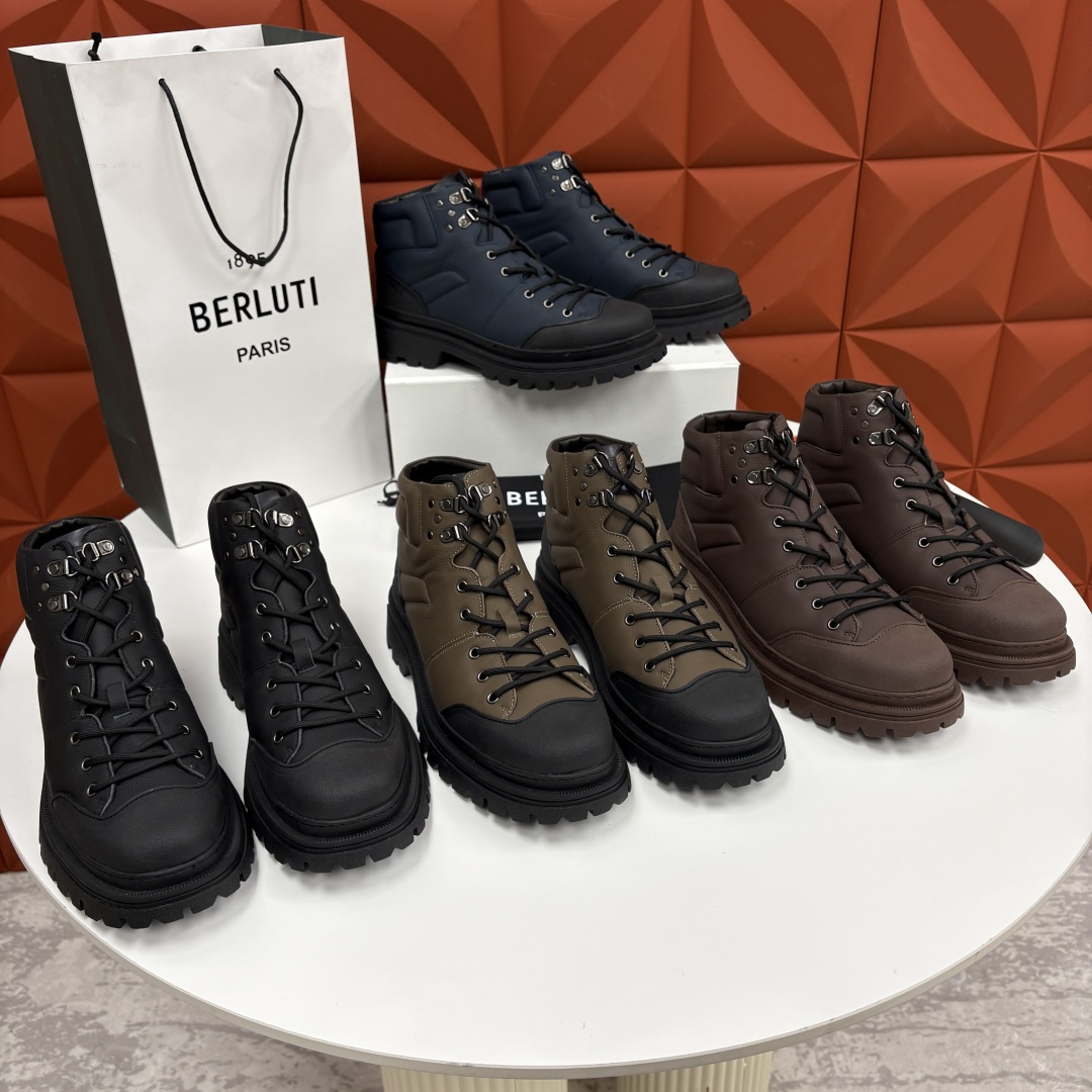 💋 💍 BERLUT* 布鲁提新品 Brunico 厚底高帮“貔貅”德比鞋 经典与创新的融合之作 是延续