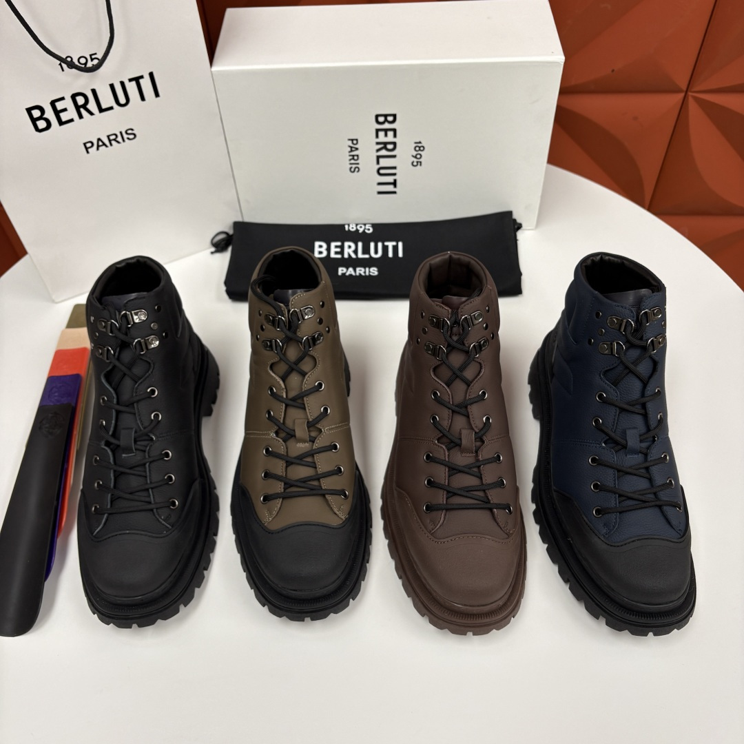 💋 💍 BERLUT* 布鲁提新品 Brunico 厚底高帮“貔貅”德比鞋 经典与创新的融合之作 是延续
