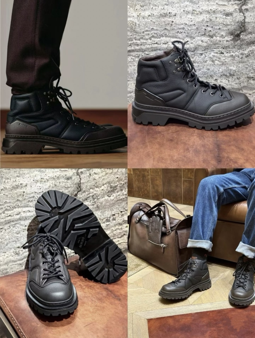 💋 💍 BERLUT* 布鲁提新品 Brunico 厚底高帮“貔貅”德比鞋 经典与创新的融合之作 是延续