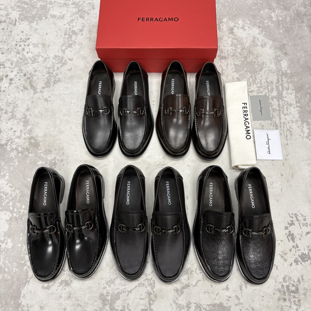 💋💍 SF 家新品 菲拉-格慕 Ferragam* 专柜同步新款 男士便鞋 经典马衔扣乐福鞋皮鞋系列 ✨