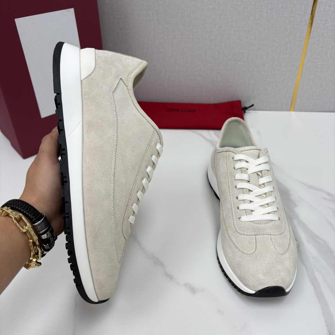 💋💍JL家新品 John Lobb 休闲鞋男士轻奢运动鞋 官方 10,300 作为爱马-仕旗下顶级鞋履品