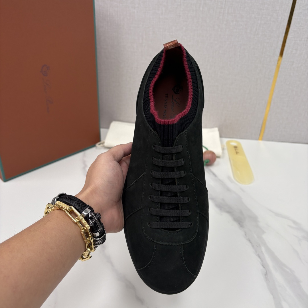 💋💍LP 家新品 Loro Pian* 诺悠*翩雅 Soho Walk 男士德训板鞋 官方 8,600 