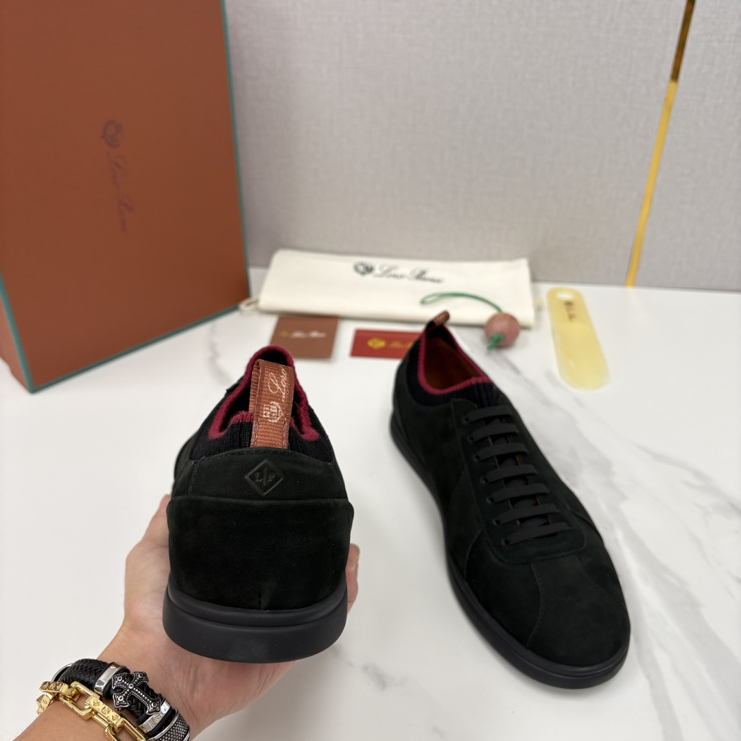 💋💍LP 家新品 Loro Pian* 诺悠*翩雅 Soho Walk 男士德训板鞋 官方 8,600 