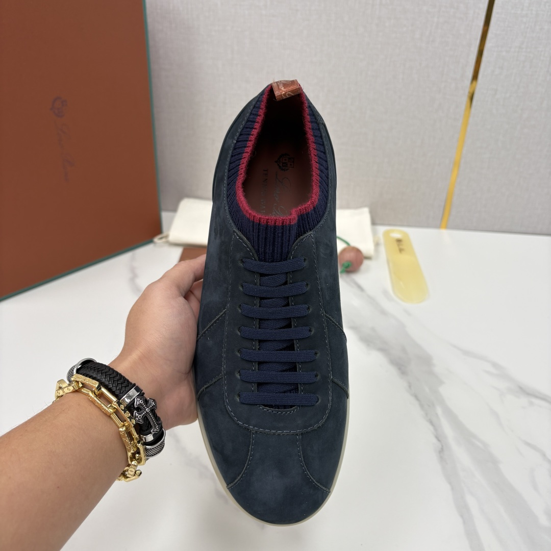 💋💍LP 家新品 Loro Pian* 诺悠*翩雅 Soho Walk 男士德训板鞋 官方 8,600 