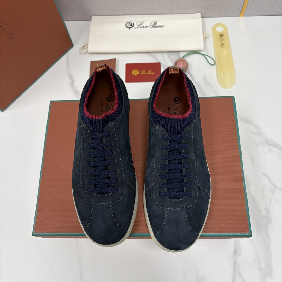 💋💍LP 家新品 Loro Pian* 诺悠*翩雅 Soho Walk 男士德训板鞋 官方 8,600 