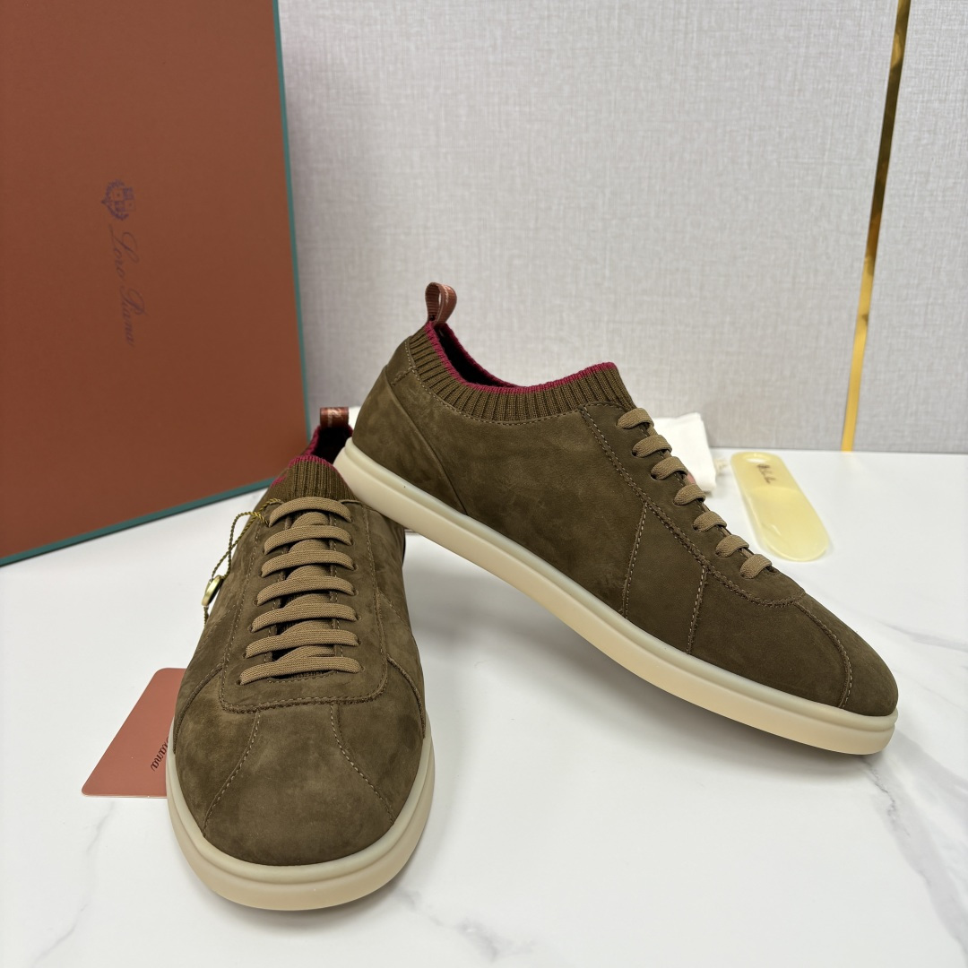 💋💍LP 家新品 Loro Pian* 诺悠*翩雅 Soho Walk 男士德训板鞋 官方 8,600 