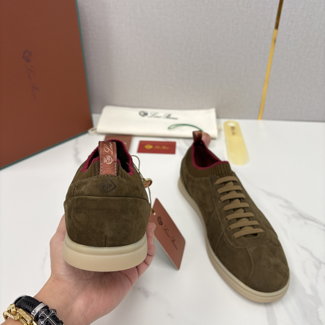 💋💍LP 家新品 Loro Pian* 诺悠*翩雅 Soho Walk 男士德训板鞋 官方 8,600 