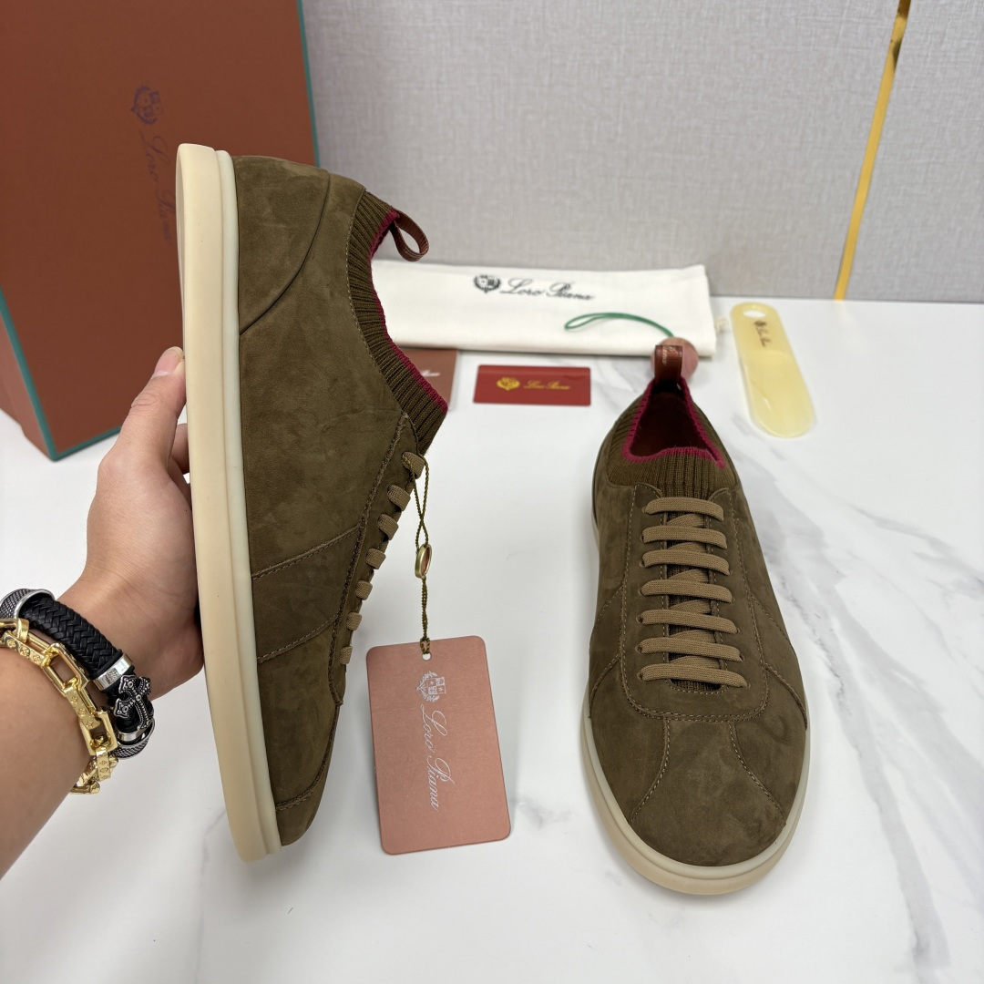 💋💍LP 家新品 Loro Pian* 诺悠*翩雅 Soho Walk 男士德训板鞋 官方 8,600 