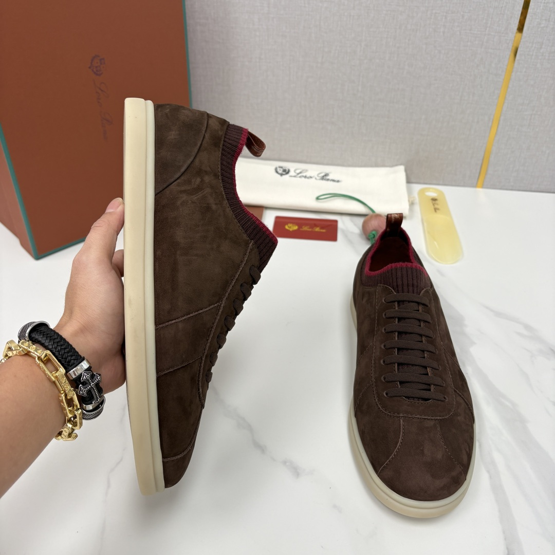 💋💍LP 家新品 Loro Pian* 诺悠*翩雅 Soho Walk 男士德训板鞋 官方 8,600 