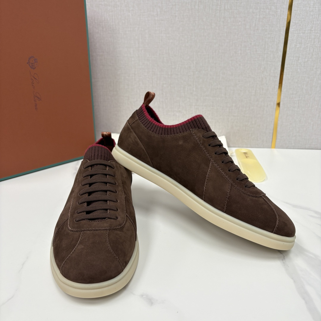 💋💍LP 家新品 Loro Pian* 诺悠*翩雅 Soho Walk 男士德训板鞋 官方 8,600 