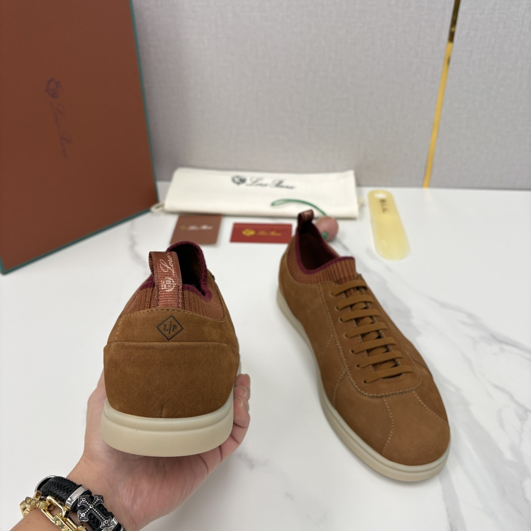 💋💍LP 家新品 Loro Pian* 诺悠*翩雅 Soho Walk 男士德训板鞋 官方 8,600 