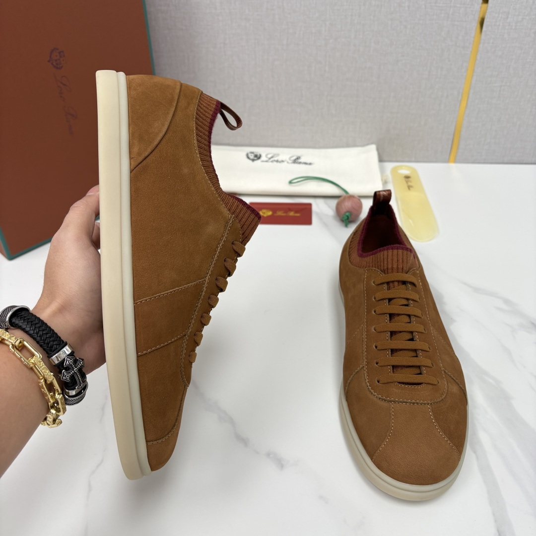 💋💍LP 家新品 Loro Pian* 诺悠*翩雅 Soho Walk 男士德训板鞋 官方 8,600 