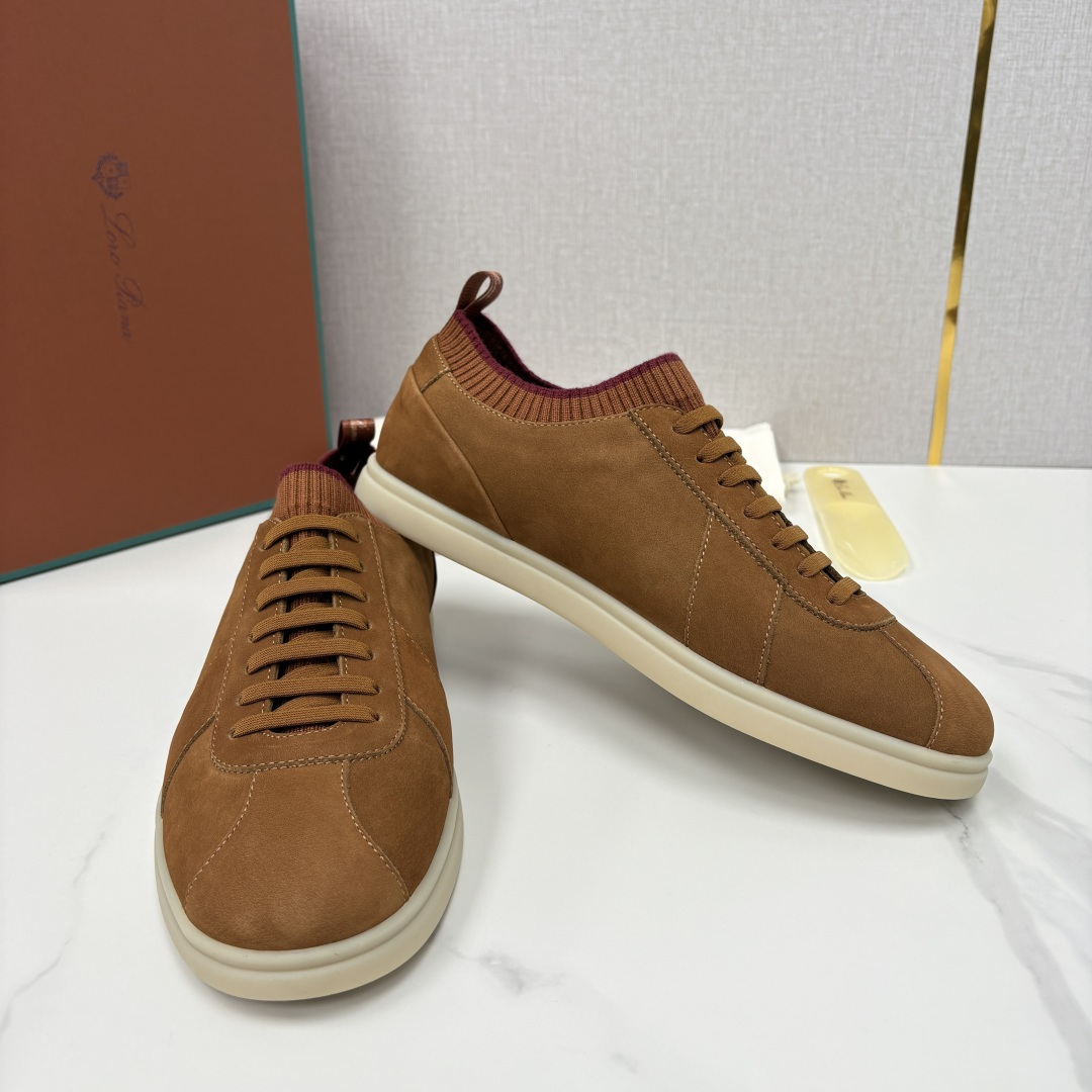 💋💍LP 家新品 Loro Pian* 诺悠*翩雅 Soho Walk 男士德训板鞋 官方 8,600 