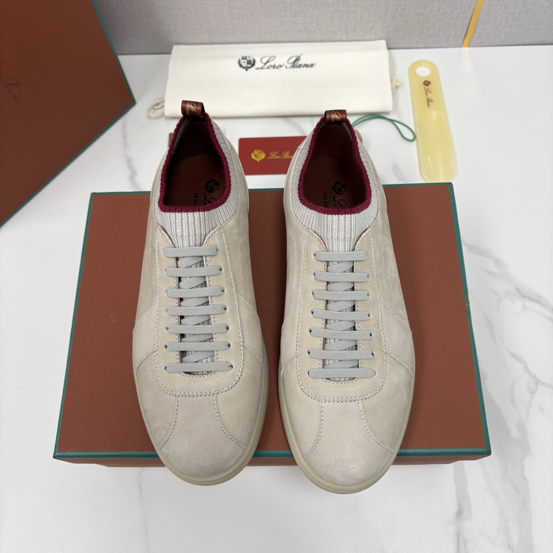 💋💍LP 家新品 Loro Pian* 诺悠*翩雅 Soho Walk 男士德训板鞋 官方 8,600 