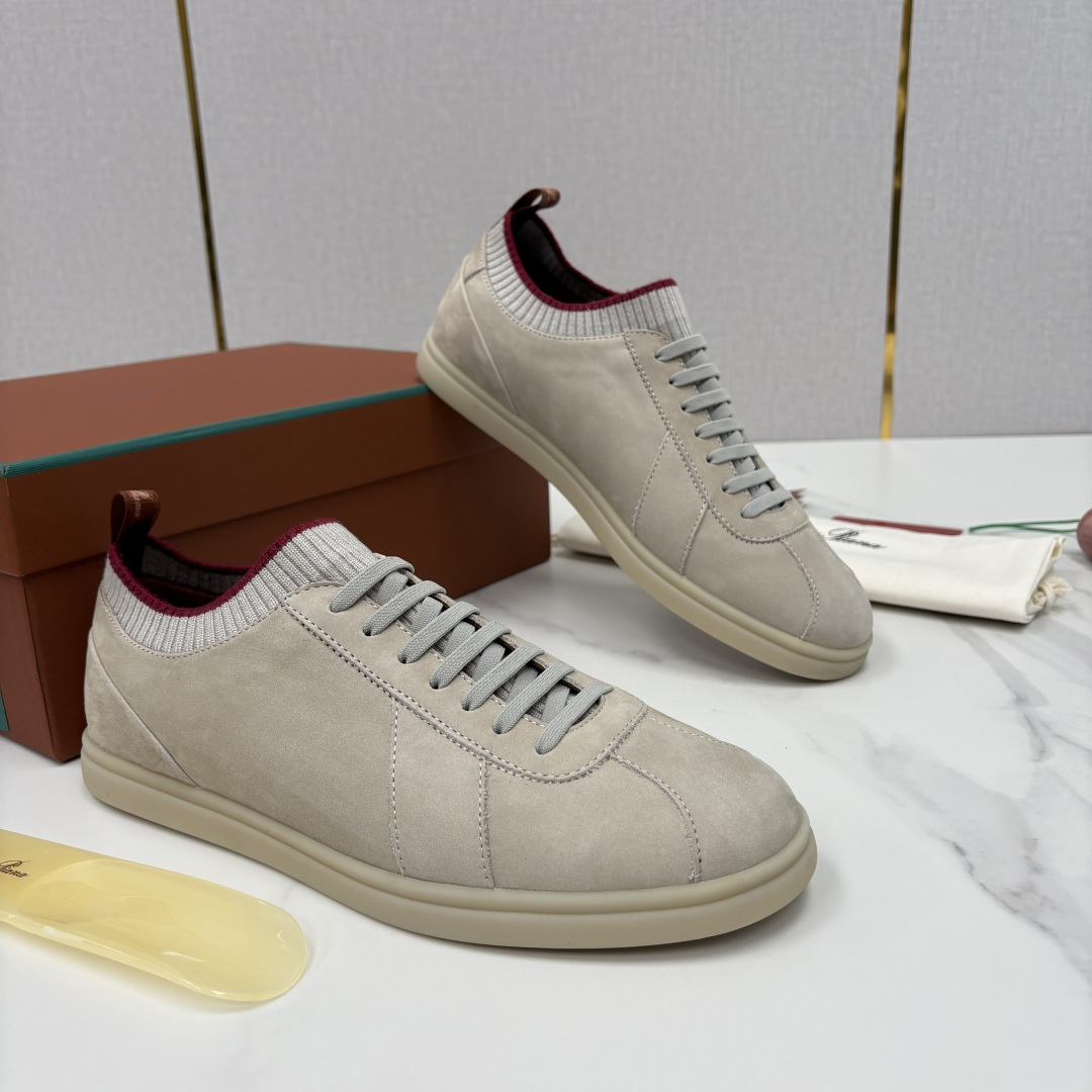 💋💍LP 家新品 Loro Pian* 诺悠*翩雅 Soho Walk 男士德训板鞋 官方 8,600 