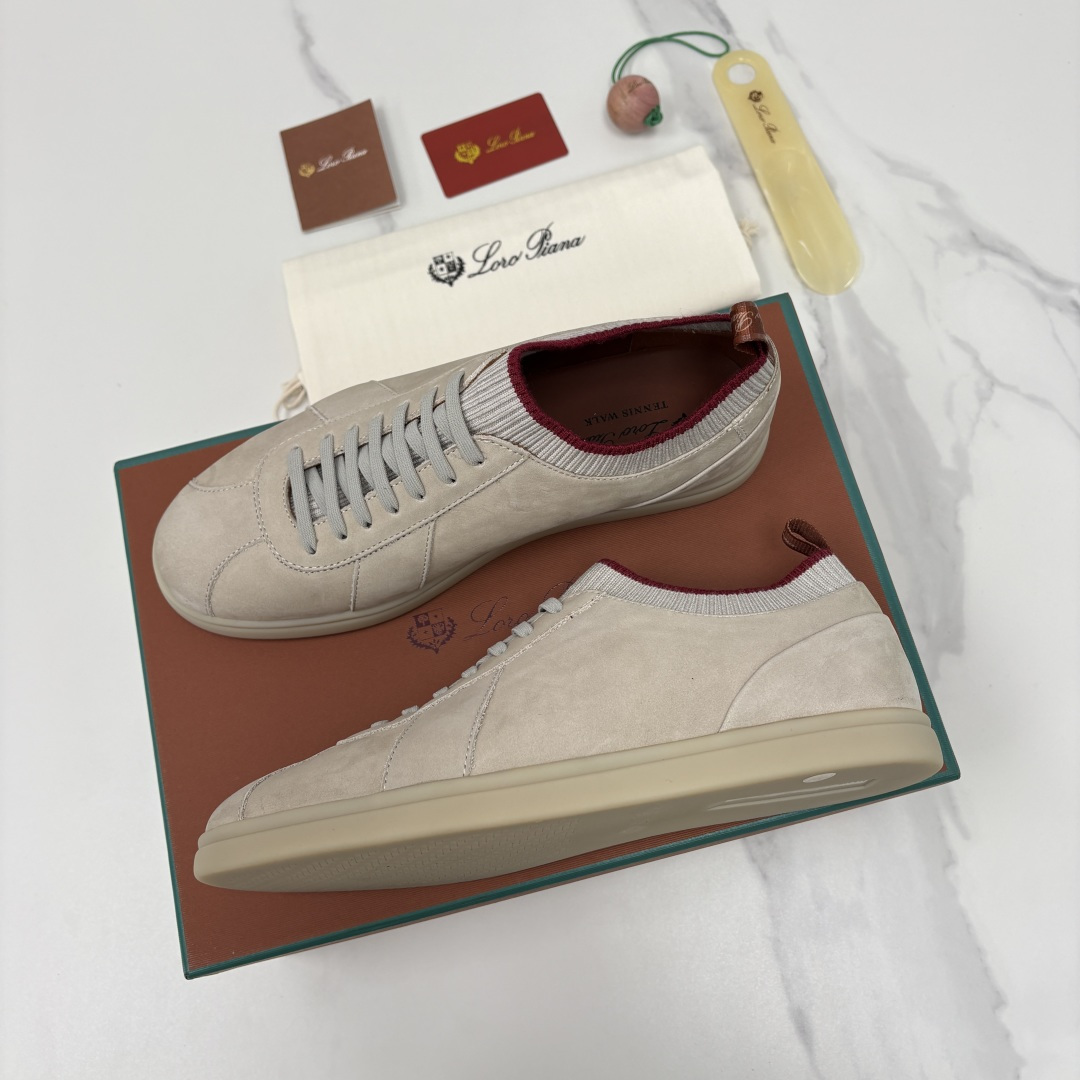 💋💍LP 家新品 Loro Pian* 诺悠*翩雅 Soho Walk 男士德训板鞋 官方 8,600 