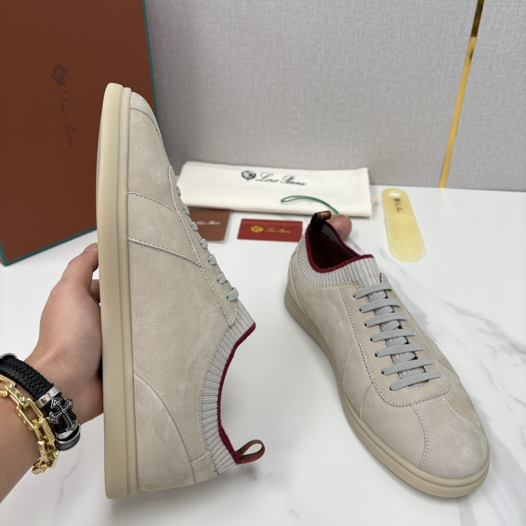 💋💍LP 家新品 Loro Pian* 诺悠*翩雅 Soho Walk 男士德训板鞋 官方 8,600 